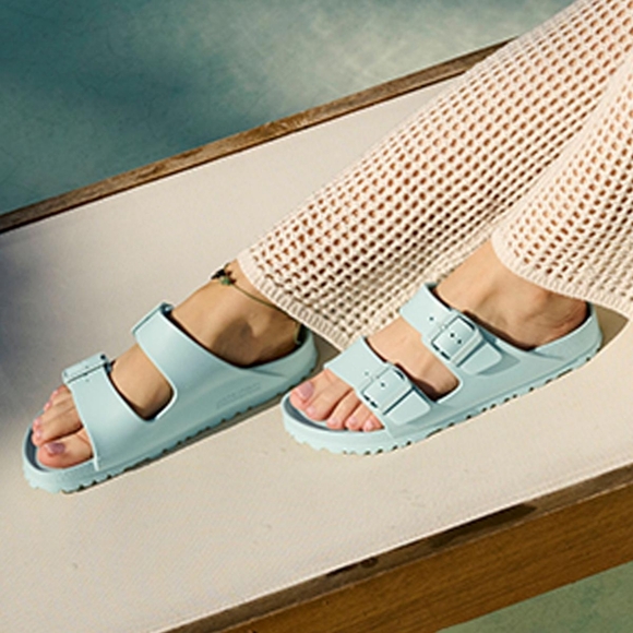 Yellow Birkenstock Arizona EVA Slide Sandal Make a splash wearing this sandal - Picture 9 of 9